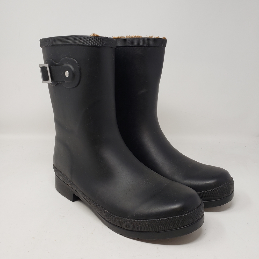 Chooka Black Women's Winter Boots With Fuzzy Lining